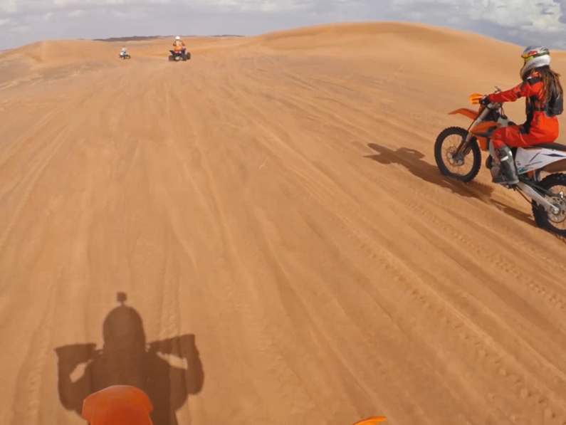 Moto X in the desert